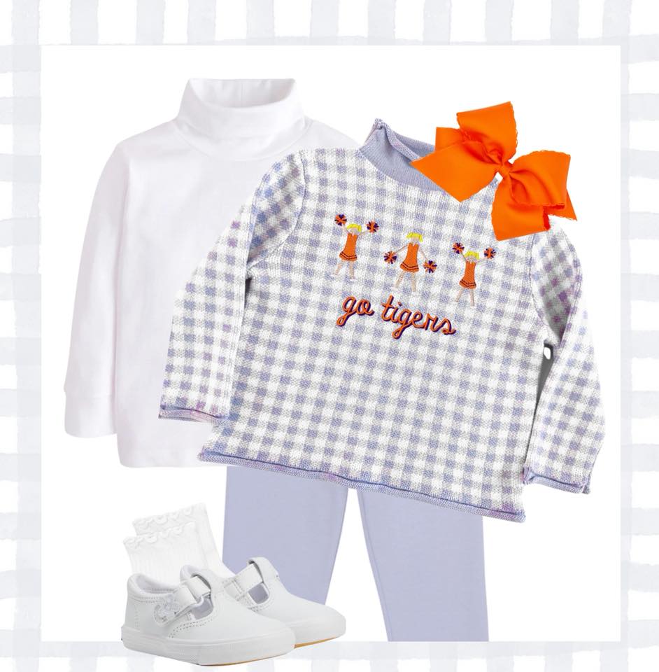 Gingham Rollneck Sweater