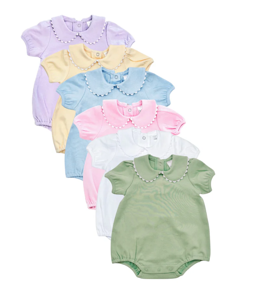 Short Sleeve Scallop Bubble