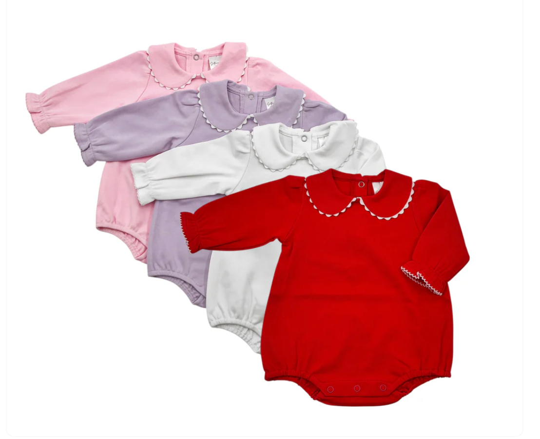 Long Sleeve Scallop Bubble