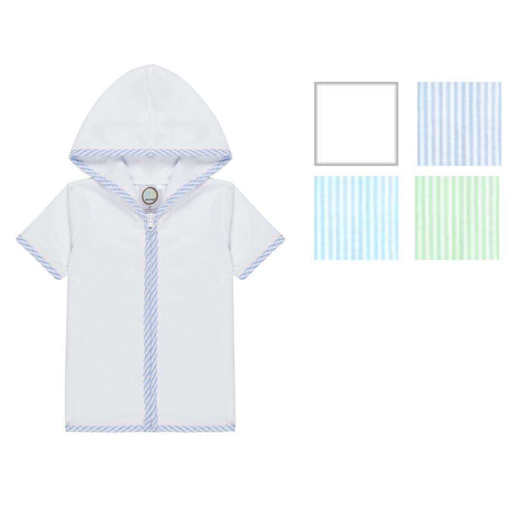 Seersucker Trim Coverup