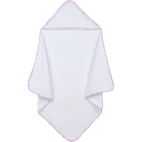 Gingham Trim Hooded Towel