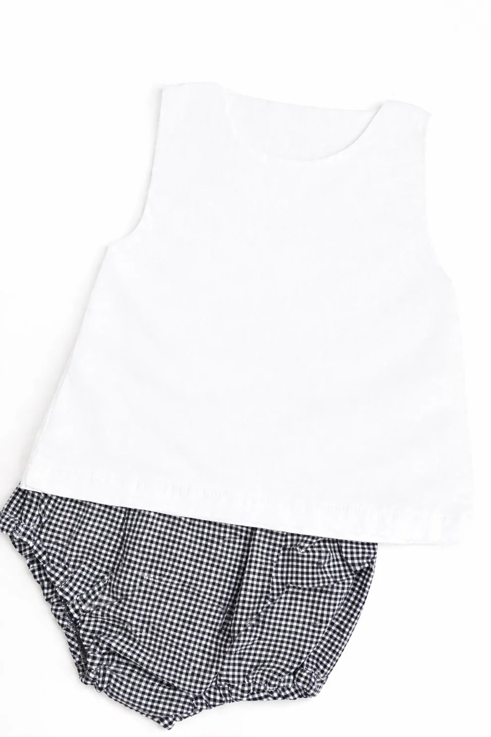 Gingham Diaper Set