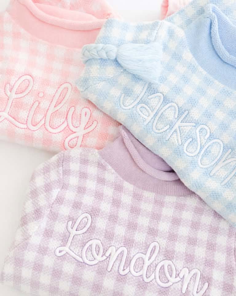 Gingham Rollneck Sweater