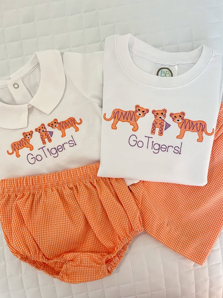 Boy Tiger Tshirt or Bubble