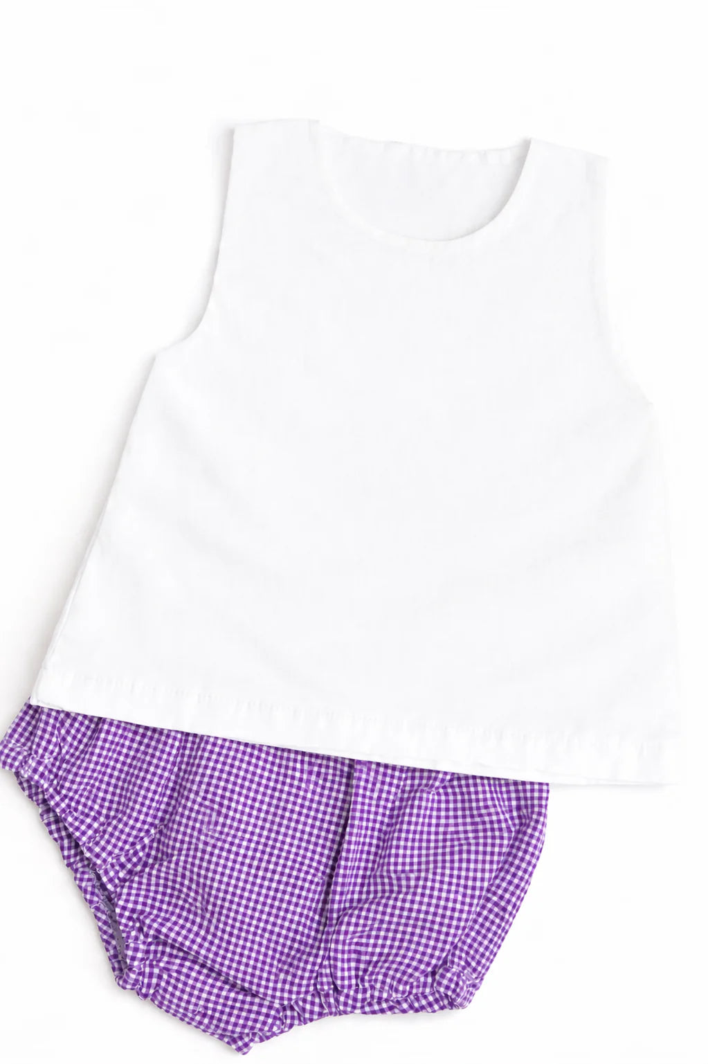 Gingham Diaper Set