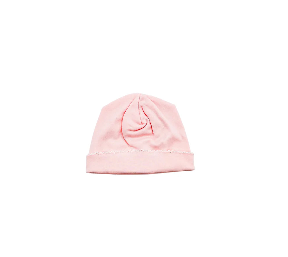 Picot Trim Baby Hat