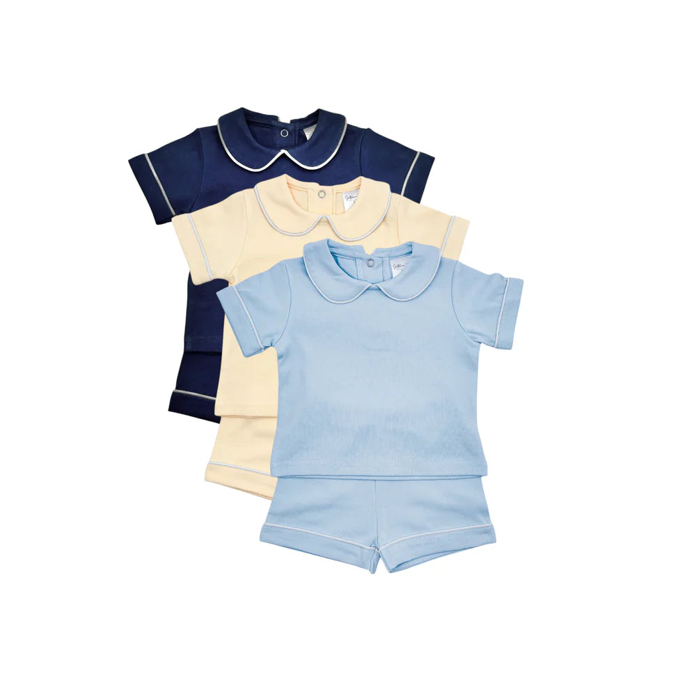 Peter Pan Collar Short Set