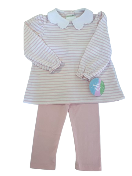 Bryar Pant Set - Pink Stripe