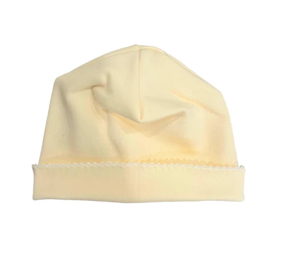 Picot Trim Baby Hat